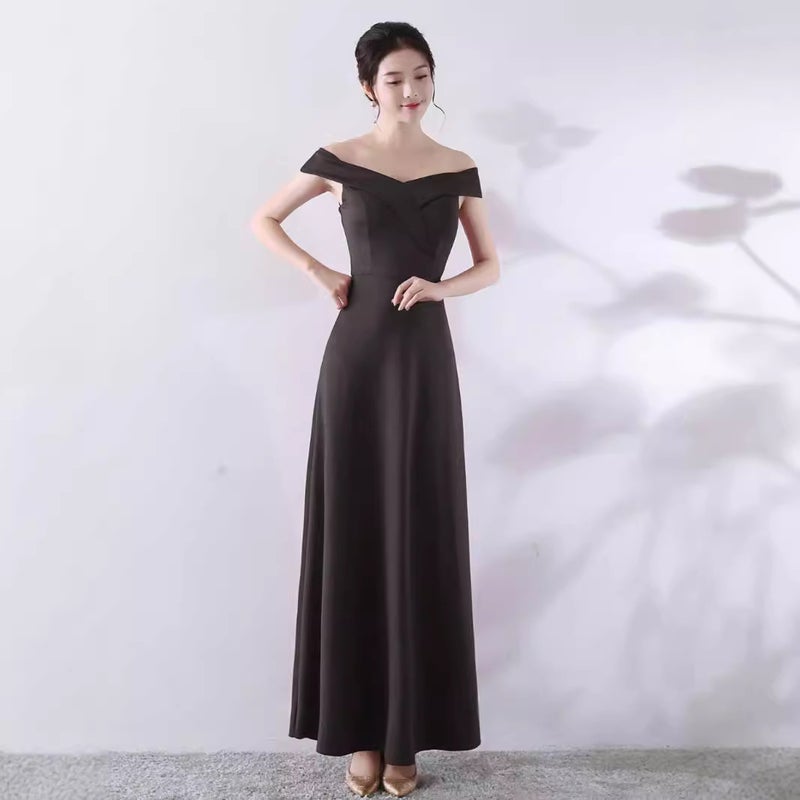 Bride'S Homecoming Engagement Wedding Toast Dress High Waist Slim Annual Meeting Banquet White Evening Dress Adult Ceremony - Image 5